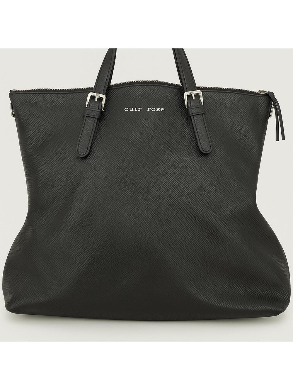 Cuir Rose Genuine Italian Leather Slouchy Tote Hobo